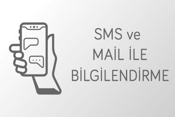 SMS ve mail ile anında bilgilendirme, Eskişehir çiçek siparişi
