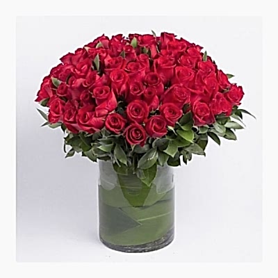 Cam Vazoda 101 Kirmizi G�l