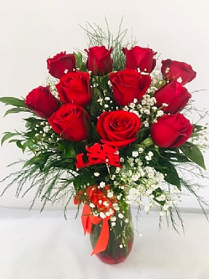 Vazoda 11 Kirmizi G�l